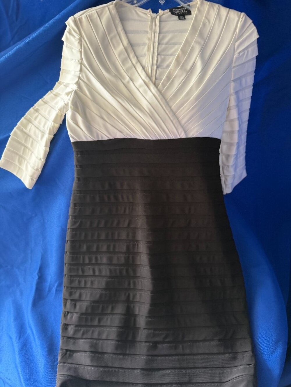 Formal Horizonal Pleated Evening Dress